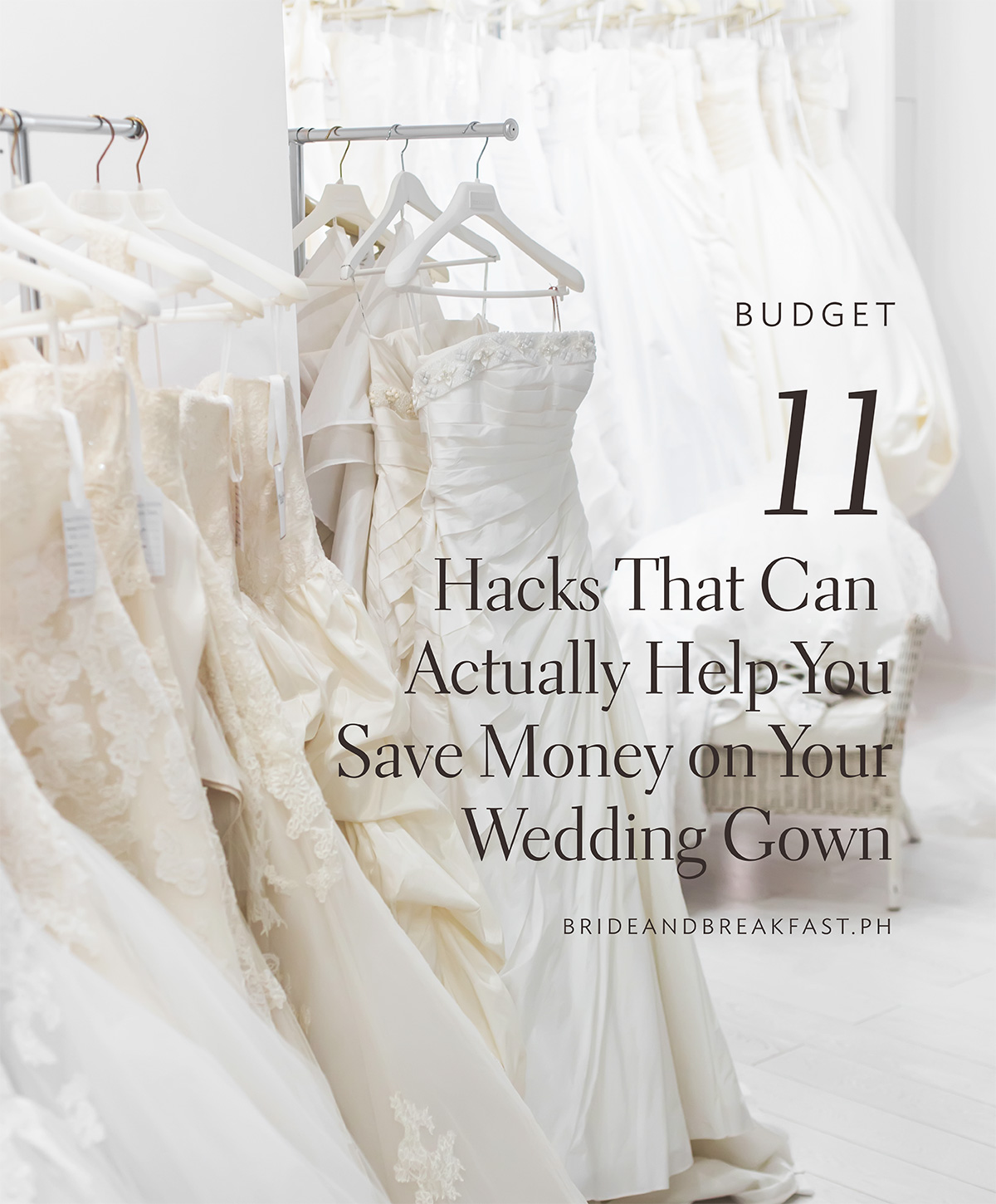 11 Hacks that can actually help you save money on your wedding gown