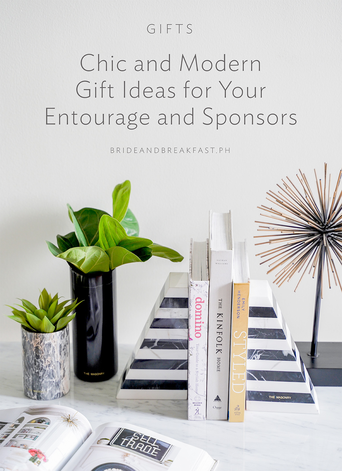 Chic and Modern Gift Ideas for Your Entourage and Sponsors
