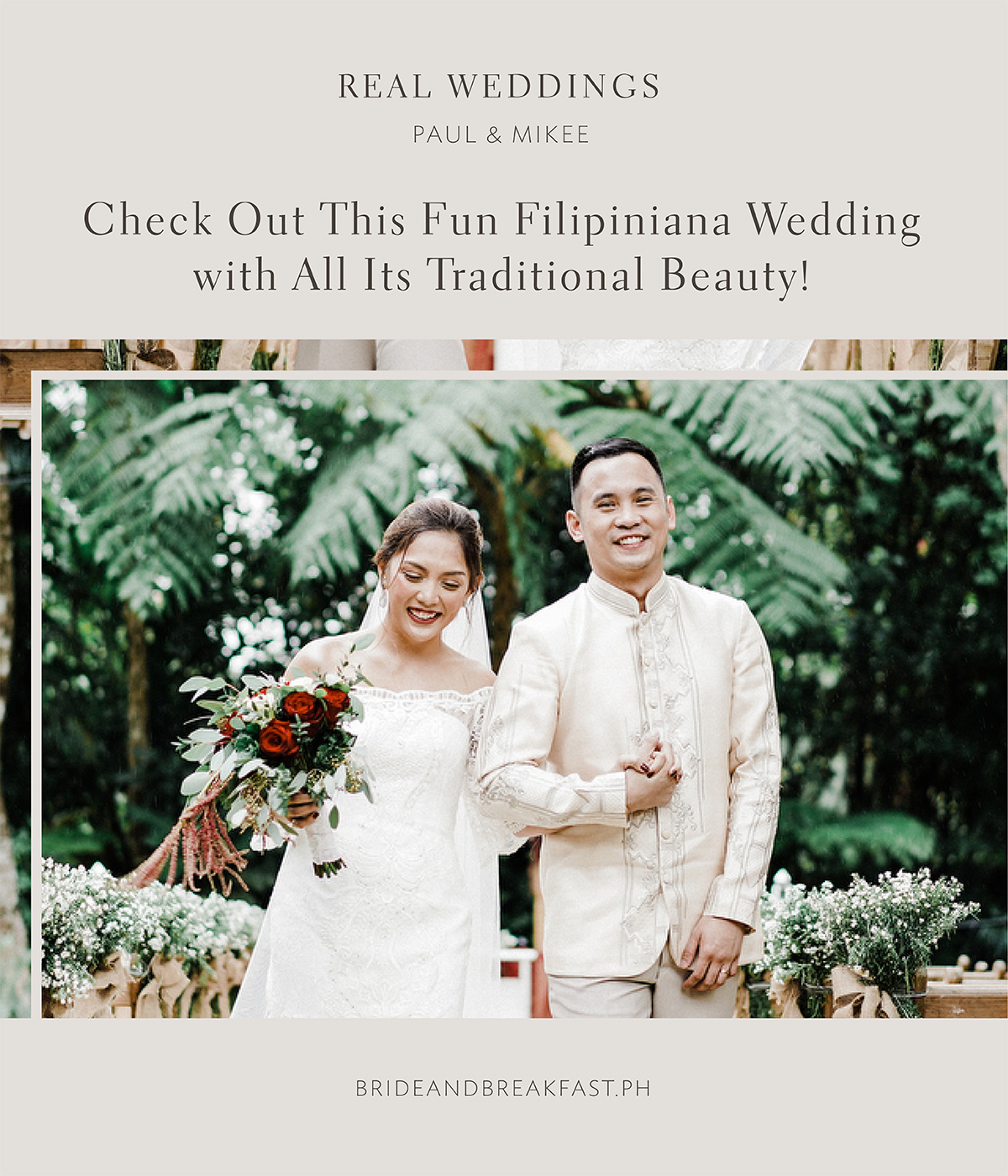 Check Out This Fun Filipiniana Wedding with All Its Traditional Beauty!