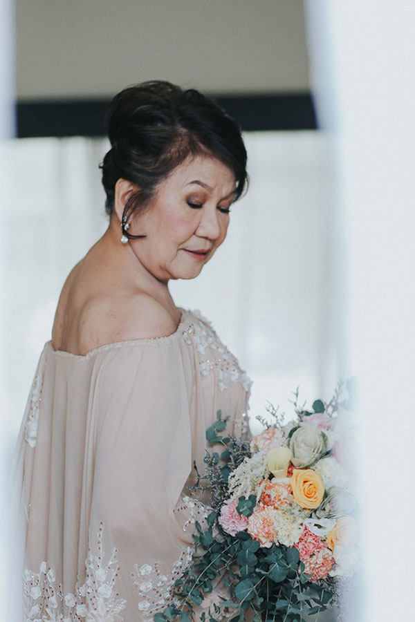 golden wedding anniversary gown