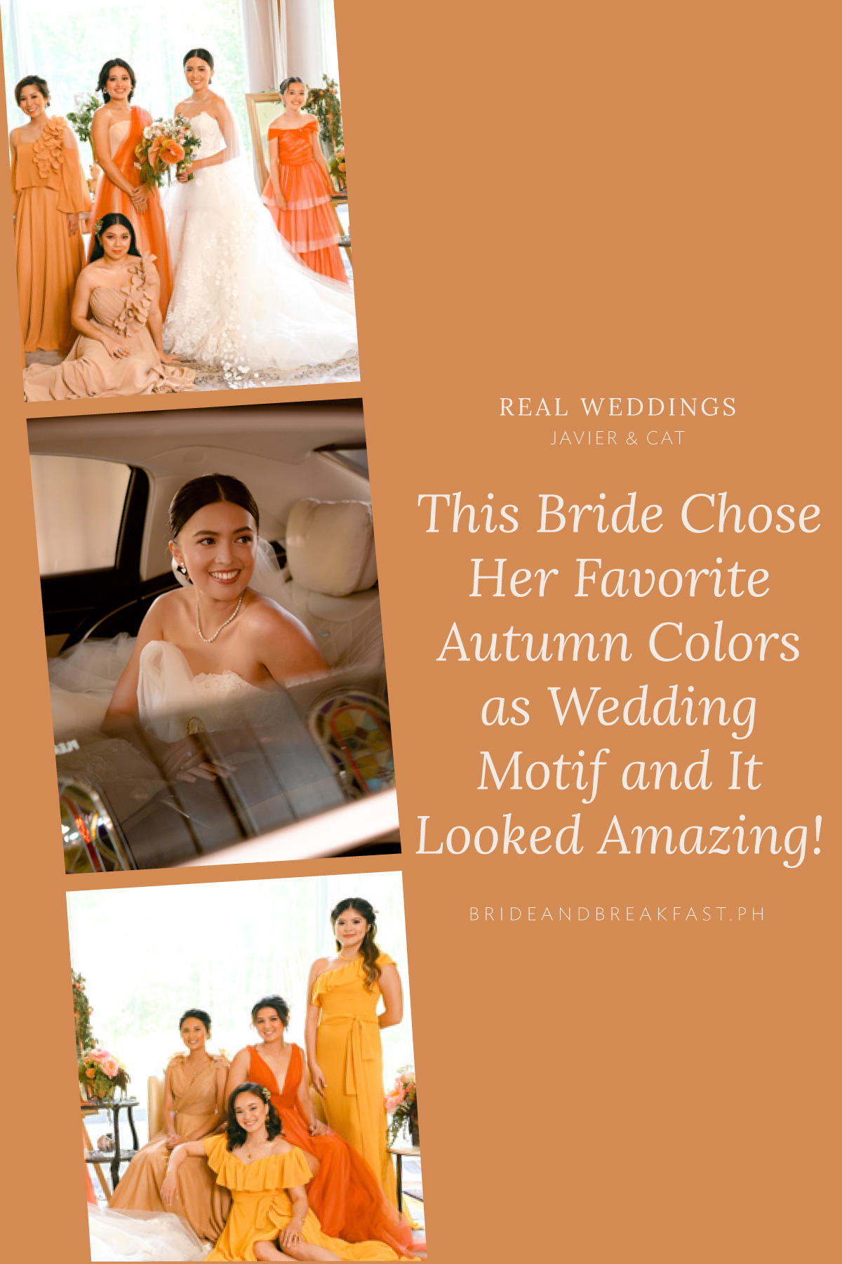 This Bride Chose Her Favorite Autumn Colors as Wedding Motif and It Looked Amazing!