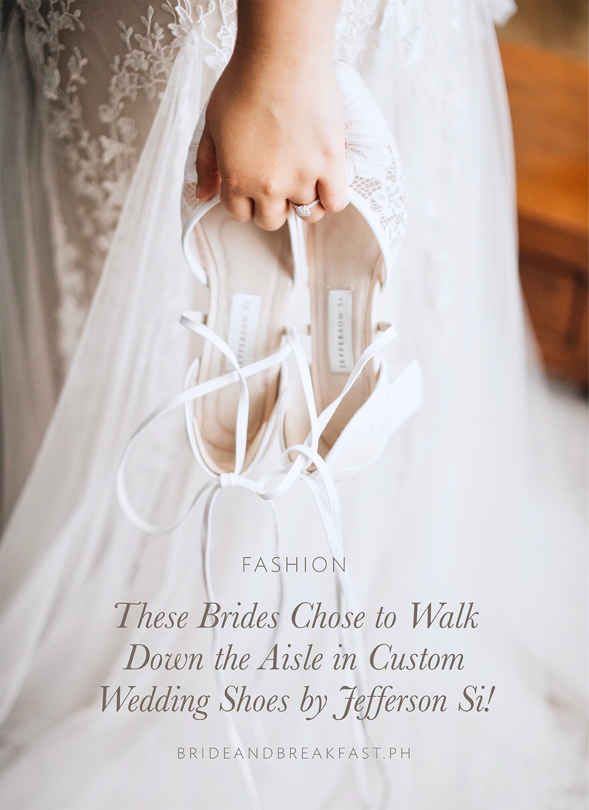 These Brides Chose to Walk Down the Aisle in Custom Wedding Shoes by Jefferson Si!