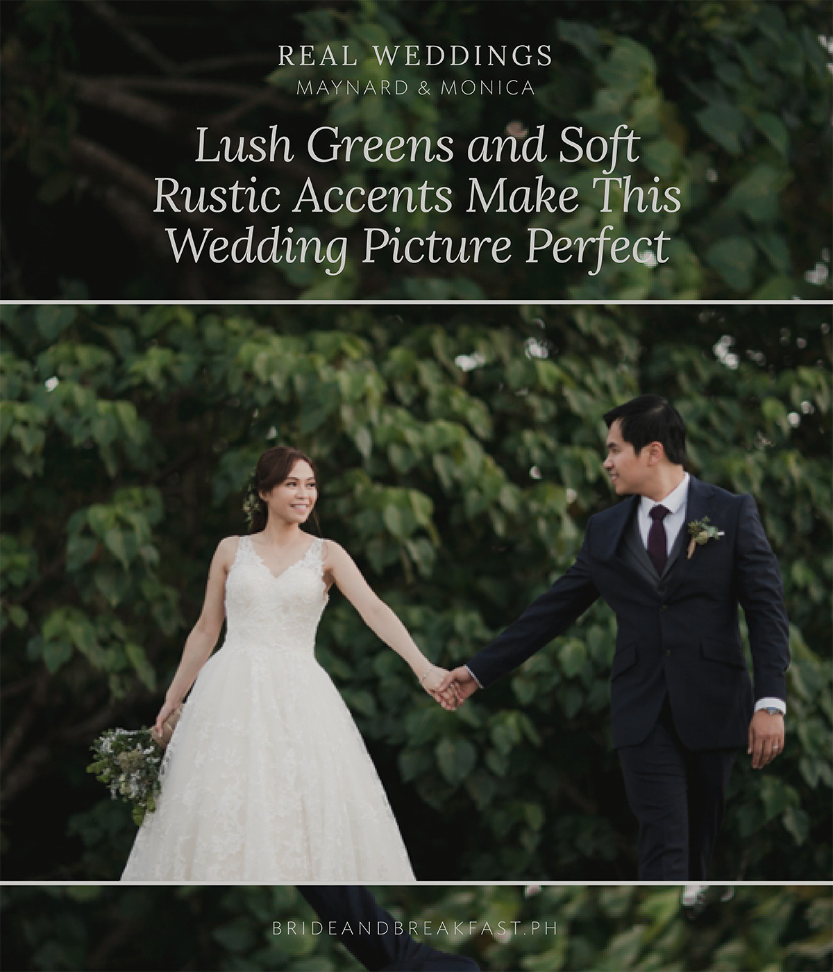 Lush Greens and Soft Rustic Accents Make This Wedding Picture Perfect