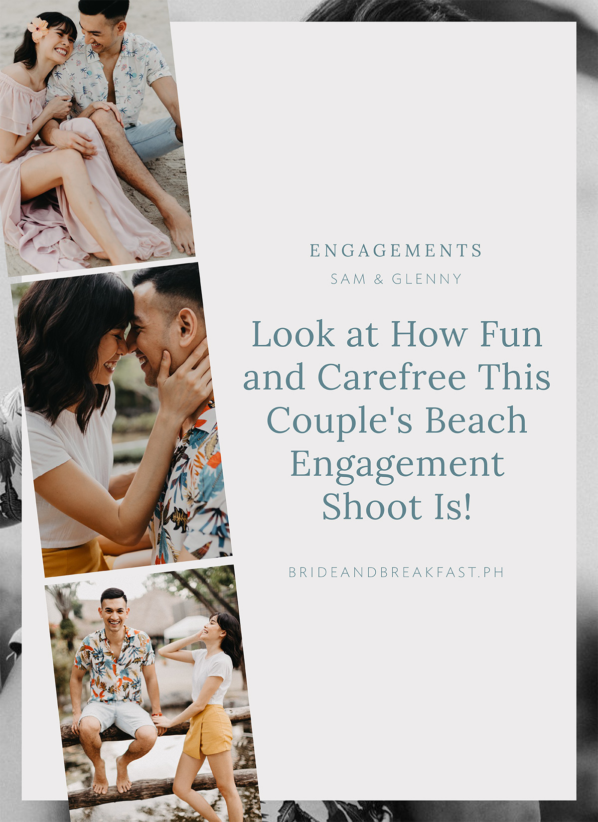 Look at How Fun and Carefree This Couple's Beach Engagement Shoot Is!