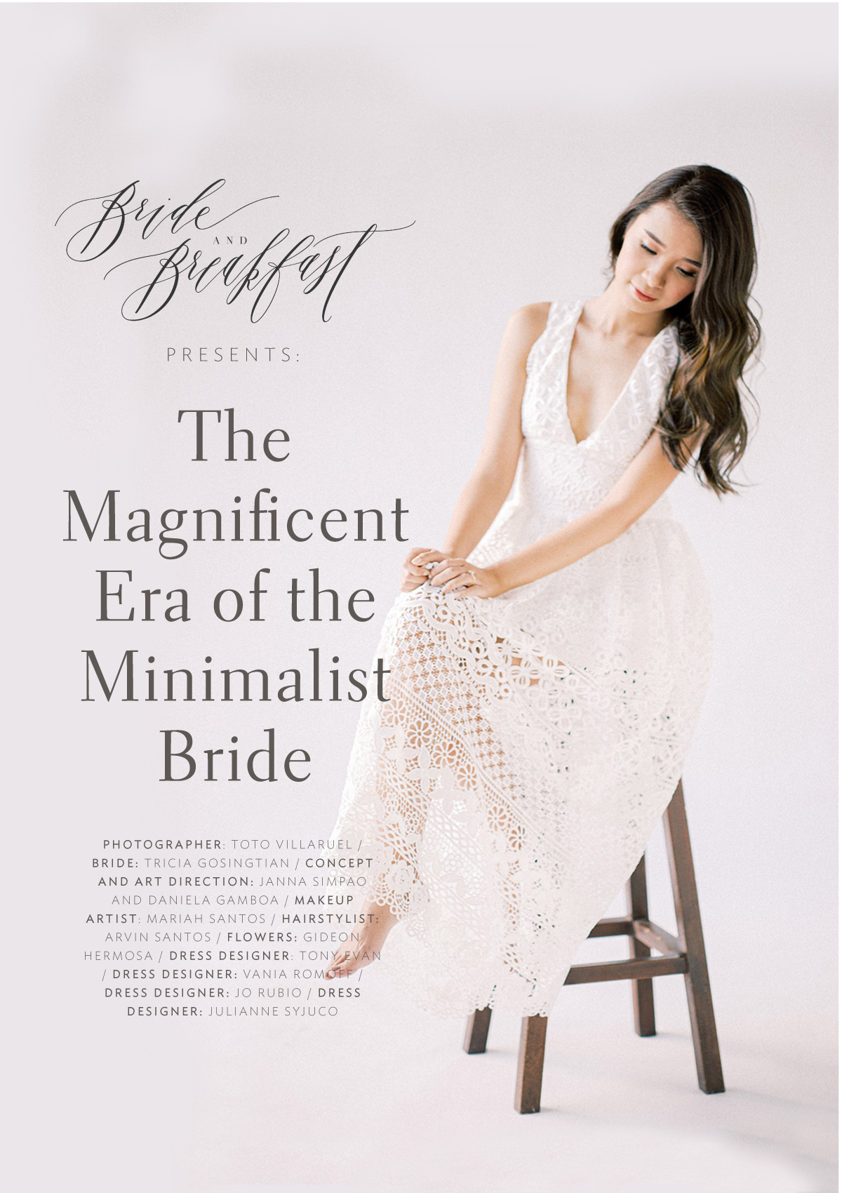 Bride and Breakfast presents: The Magnificent Era of the Minimalist Bride