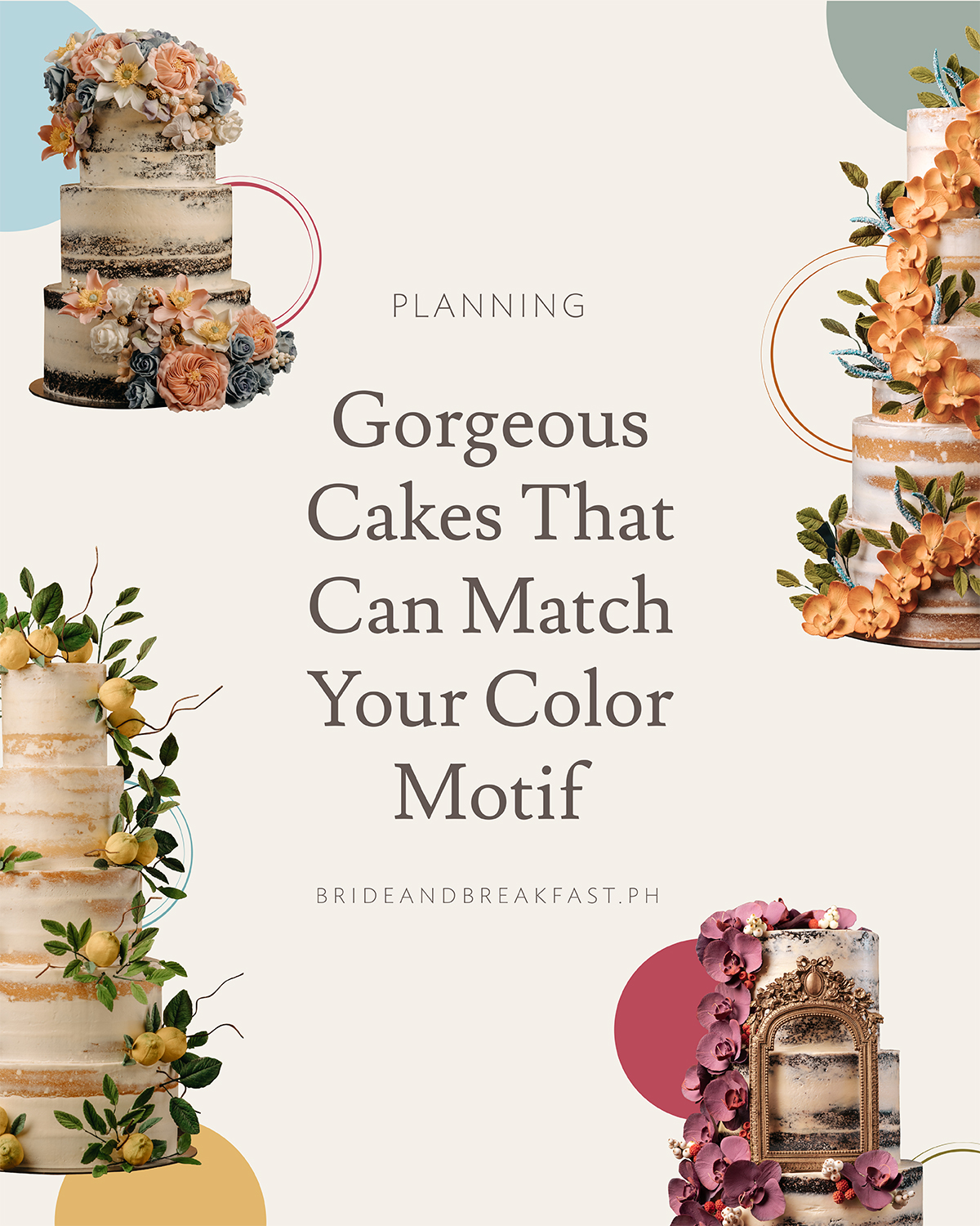 8 Gorgeous Cakes That Can Match Your Color Motif