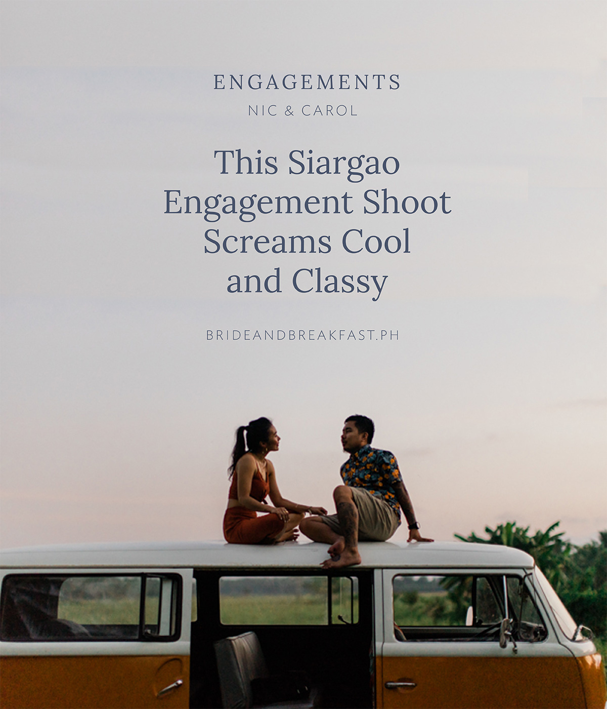 This Siargao Engagement Shoot Screams Cool and Classy