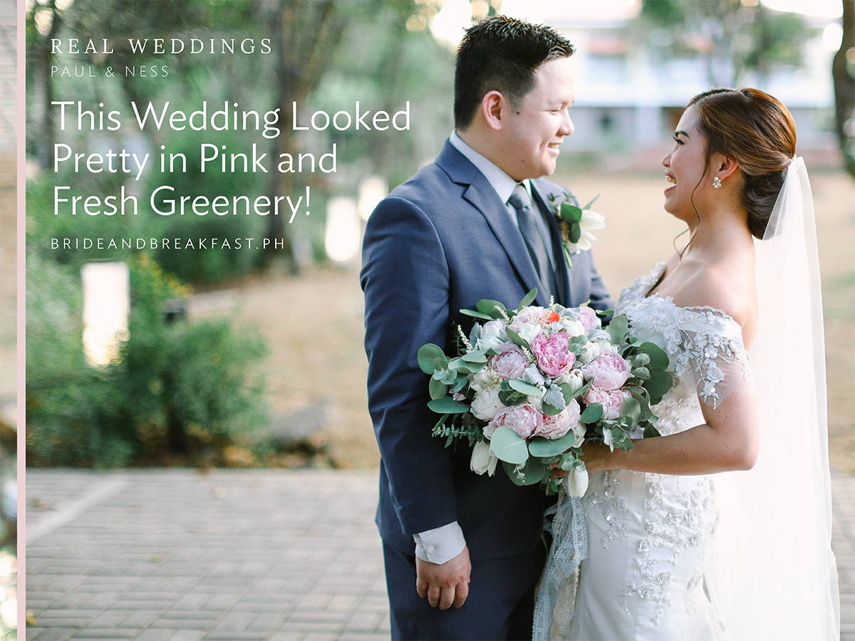 This Wedding Looked Pretty in Pink and Fresh Greenery!