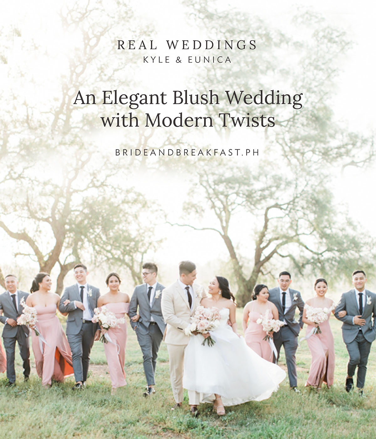 An elegant Blush Wedding with Modern Twists