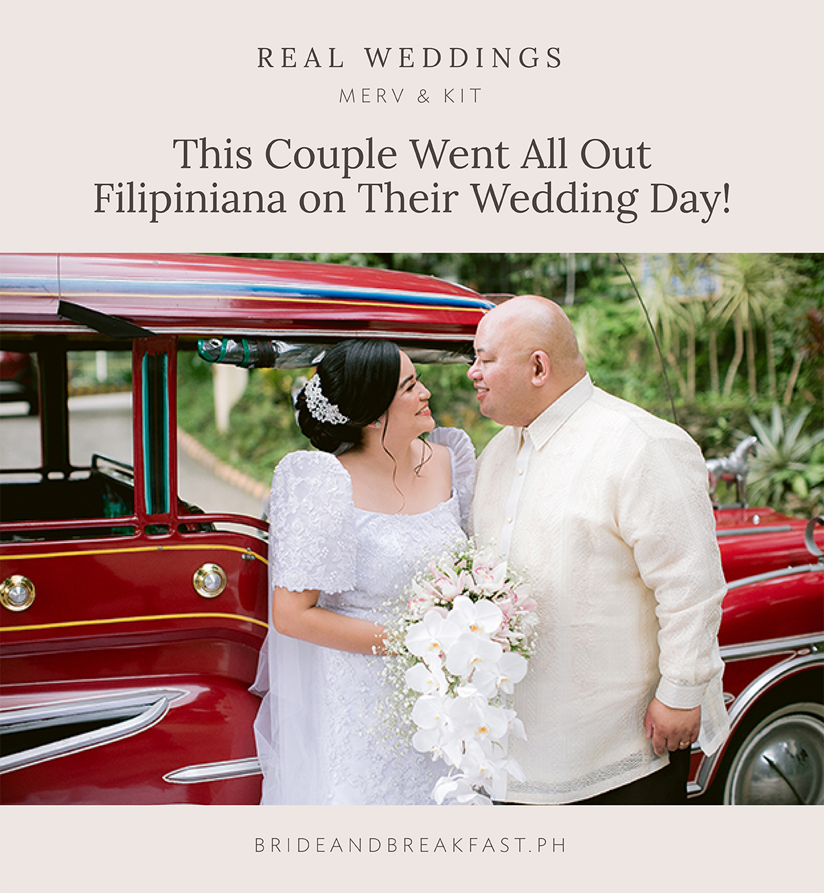This Couple Went All Out Filipiniana on Their Wedding Day!