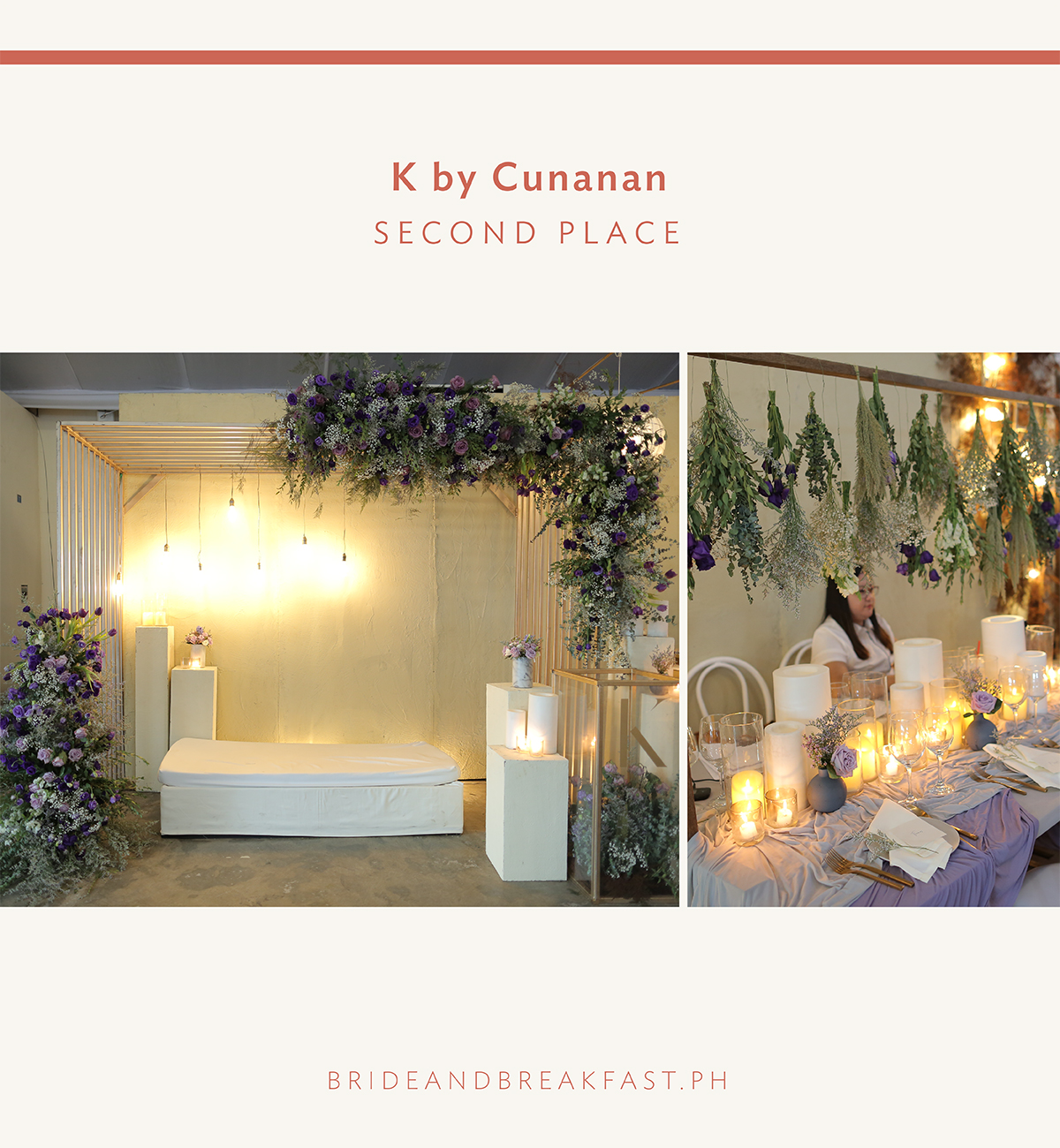 Second Place - K by Cunanan Catering 
