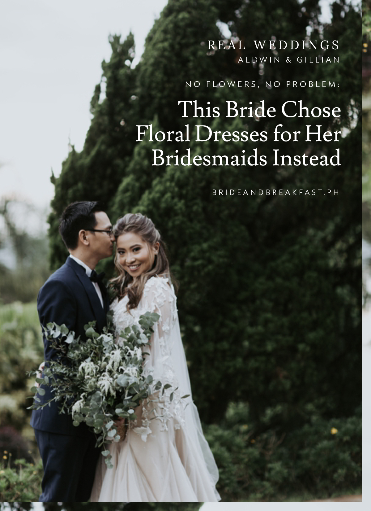 No Flowers, No Problem: This Bride Chose Floral Dresses for Her Bridesmaids Instead