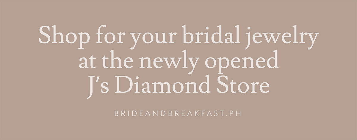 Shop for your bridal jewelry at the newly opened J's Diamond store.