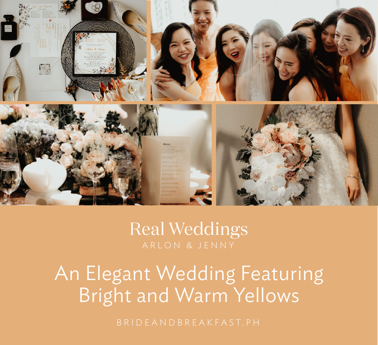 An Elegant Wedding Featuring Bright and Warm Yellows