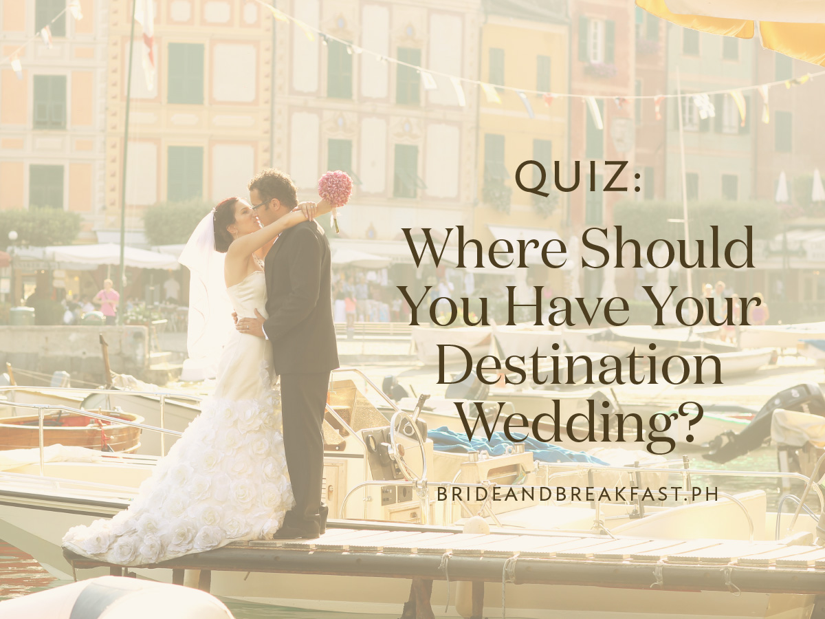 Quiz: Where Should You Have Your Destination Wedding