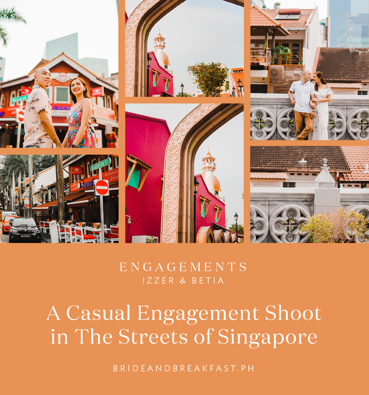 A Casual Engagement Shoot in The Streets of Singapore