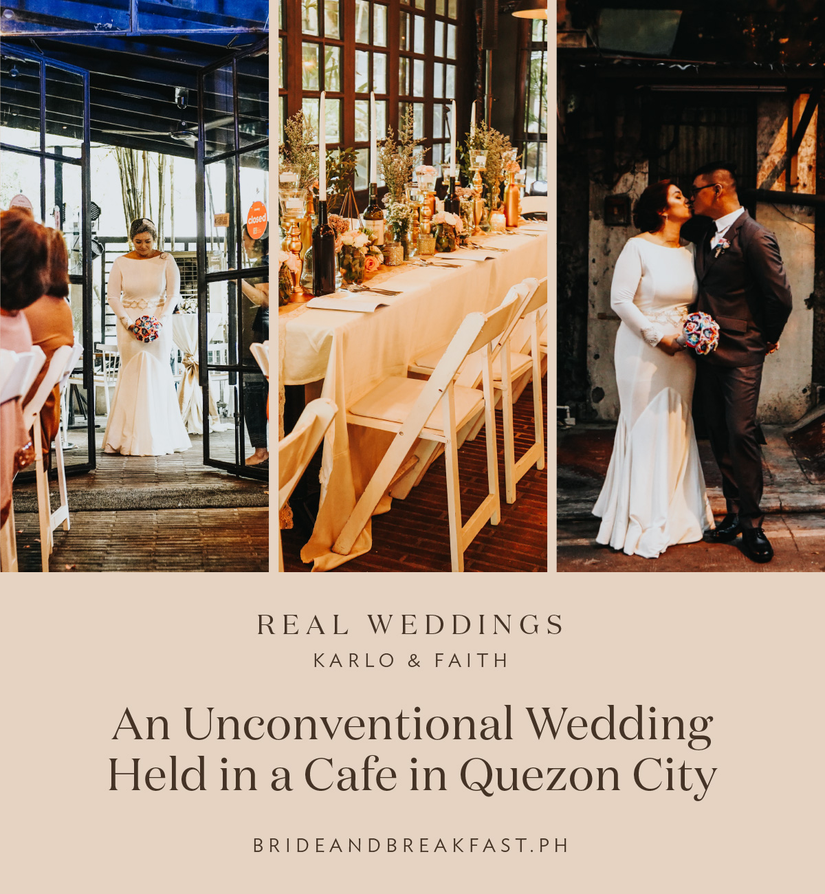An Unconventional Wedding Held in a Cafe in Quezon City