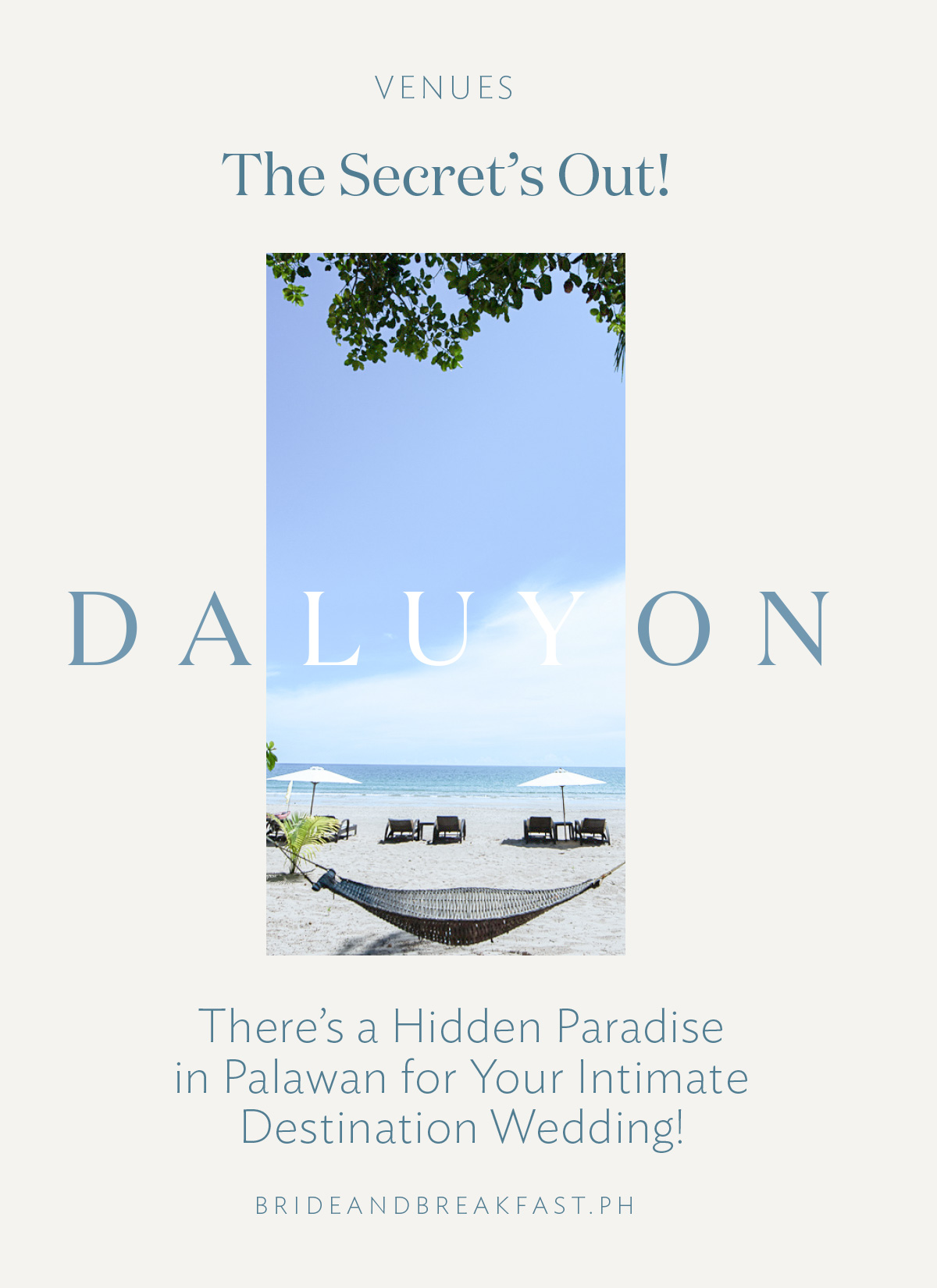The Secret’s Out! There’s a Hidden Paradise in Palawan for Your Intimate Destination Wedding!