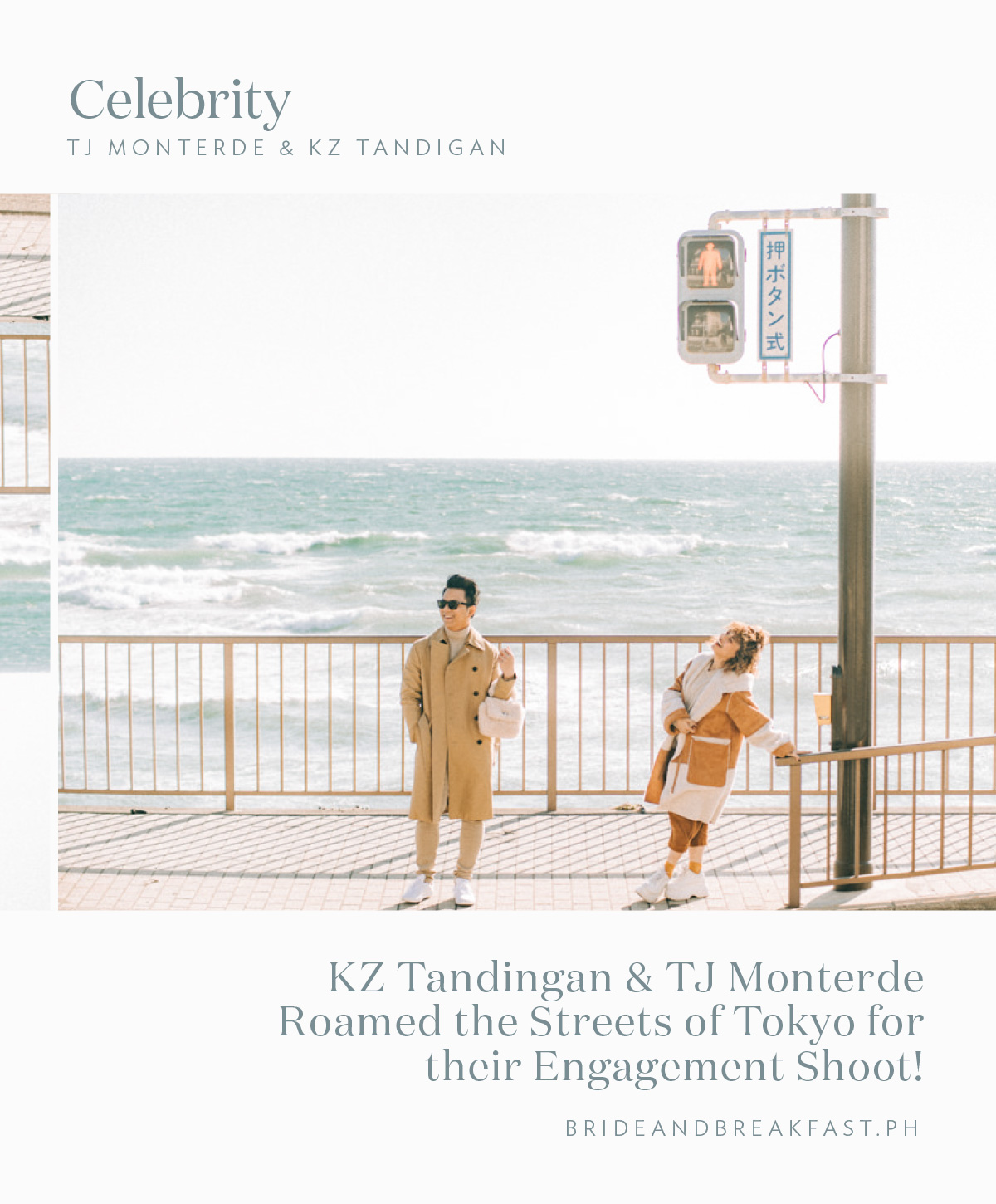 KZ Tandingan and TJ Monterde Roamed the Streets of Tokyo for their Engagement Shoot!