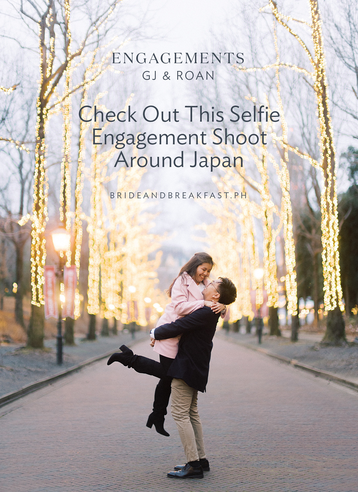 Check Out This Selfie Engagement Shoot Around Japan