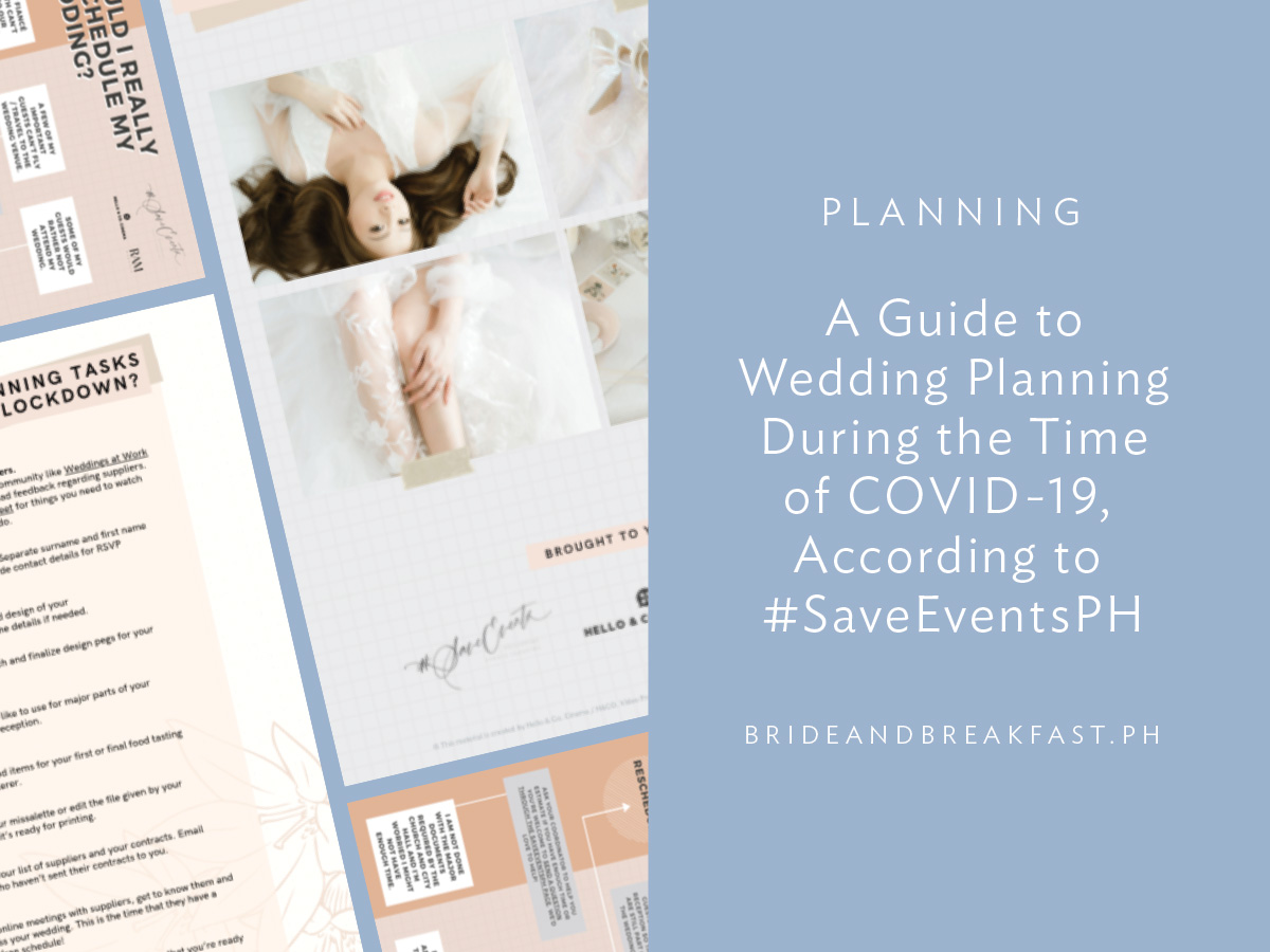 A Guide to Wedding Planning During the Time of COVID-19, According to #SaveEventsPH