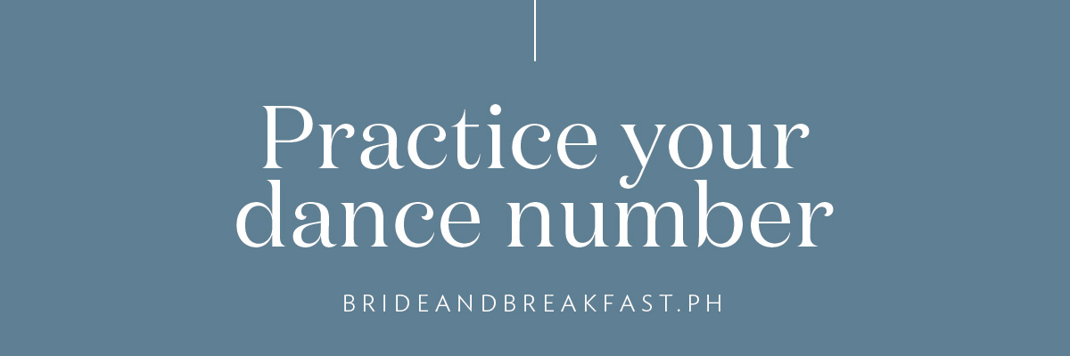 Practice your dance number