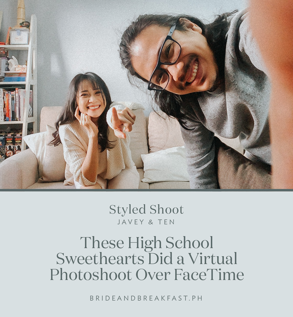 These High School Sweethearts Did a Virtual Photoshoot Over FaceTime