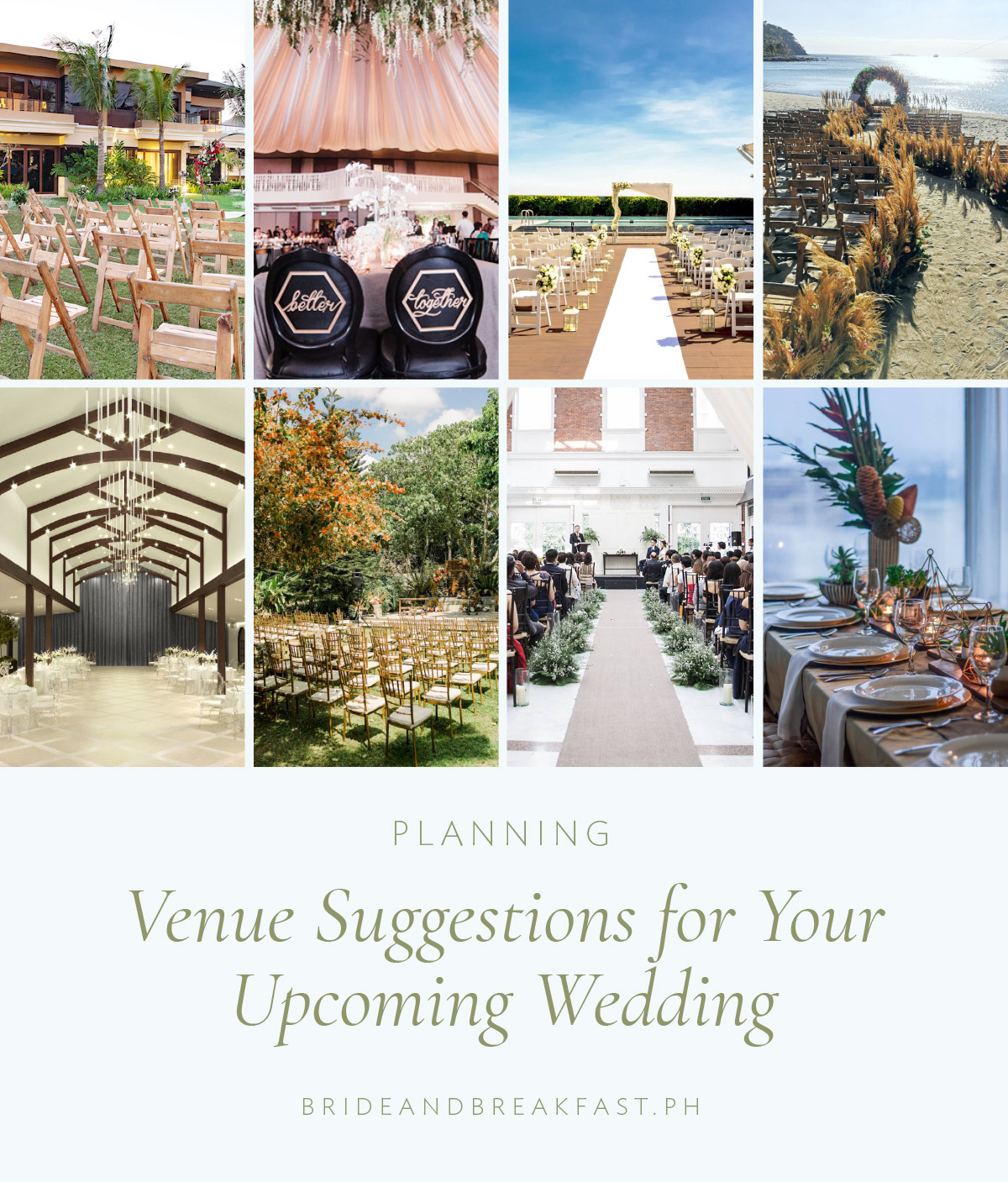 Venue Suggestions for Your Upcoming Wedding