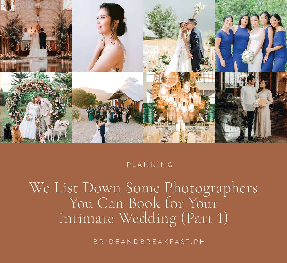 We List Down Some Photographers You Can Book for Your Intimate Wedding (Part 1)