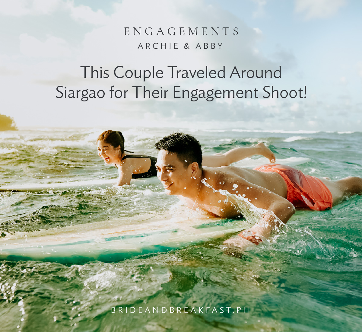 This Couple Traveled Around Siargao for Their Engagement Shoot!