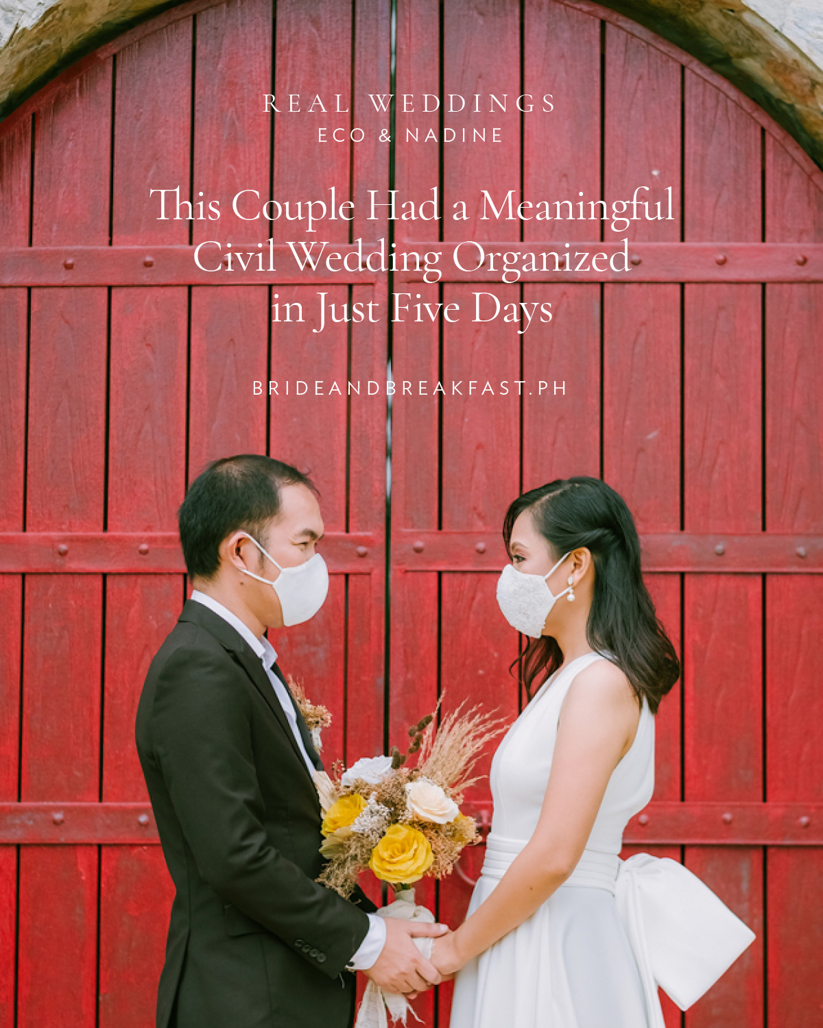This Couple Had a Meaningful Civil Wedding Organized in Just Five Days