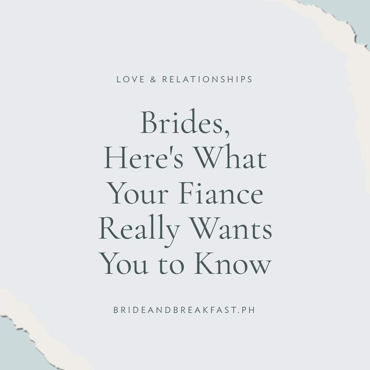 Brides, Here's What Your Fiance Really Wants You to Know