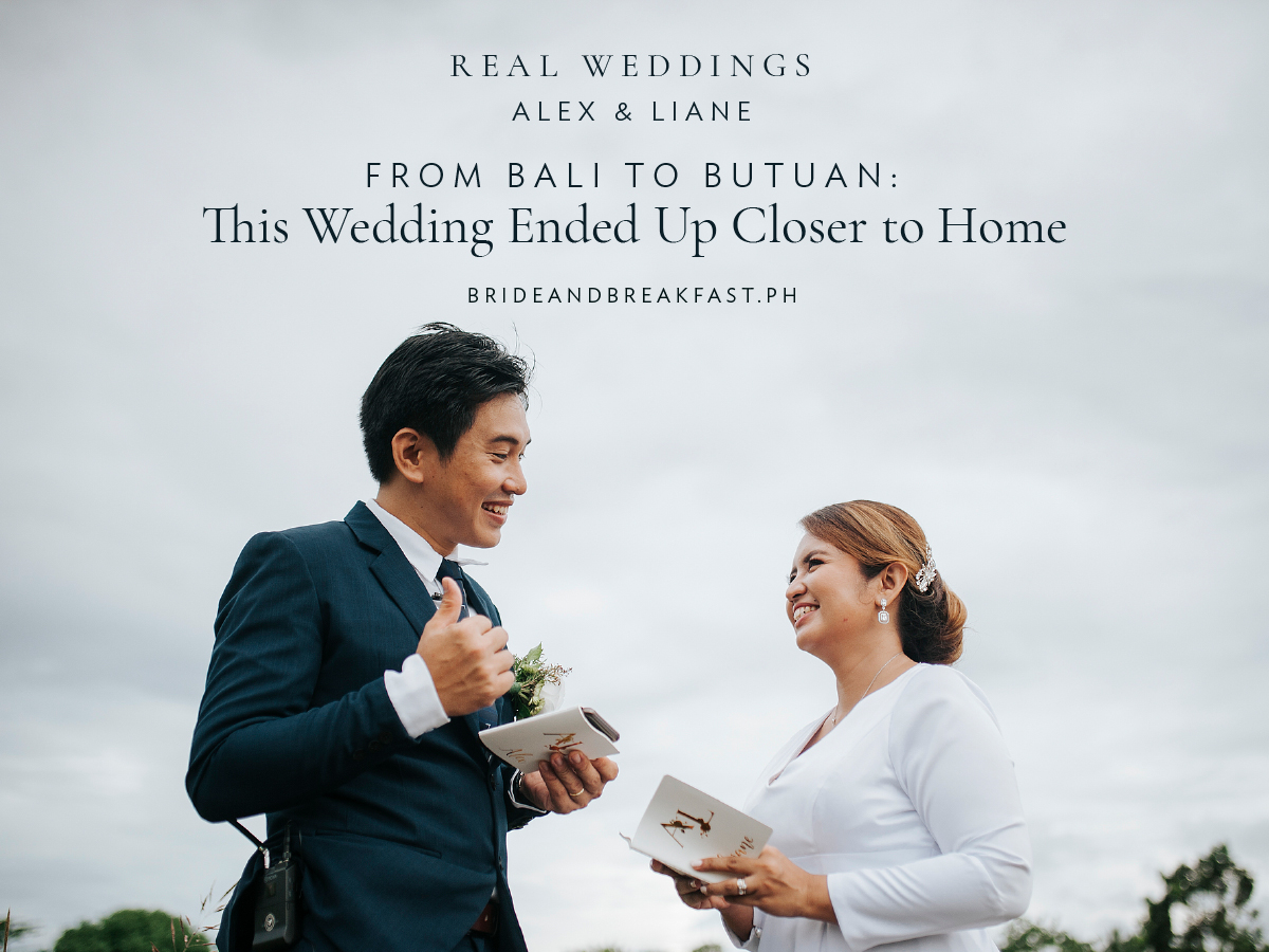 From Bali to Butuan: This Wedding Ended Up Closer to Home