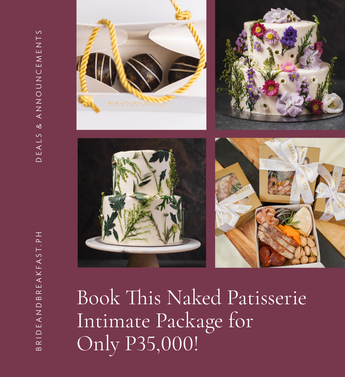 Book This Intimate Package of Naked Patisserie for Only P35,000!