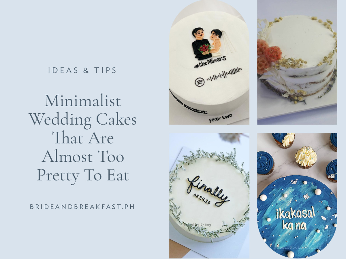 10 Minimalist Wedding Cakes That Are Almost Too Pretty To Eat