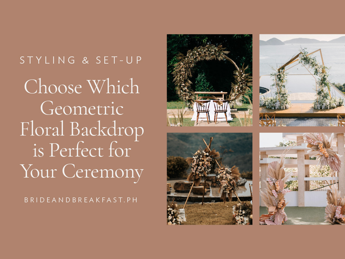 Choose Which Geometric Floral Backdrop is Perfect for Your Ceremony