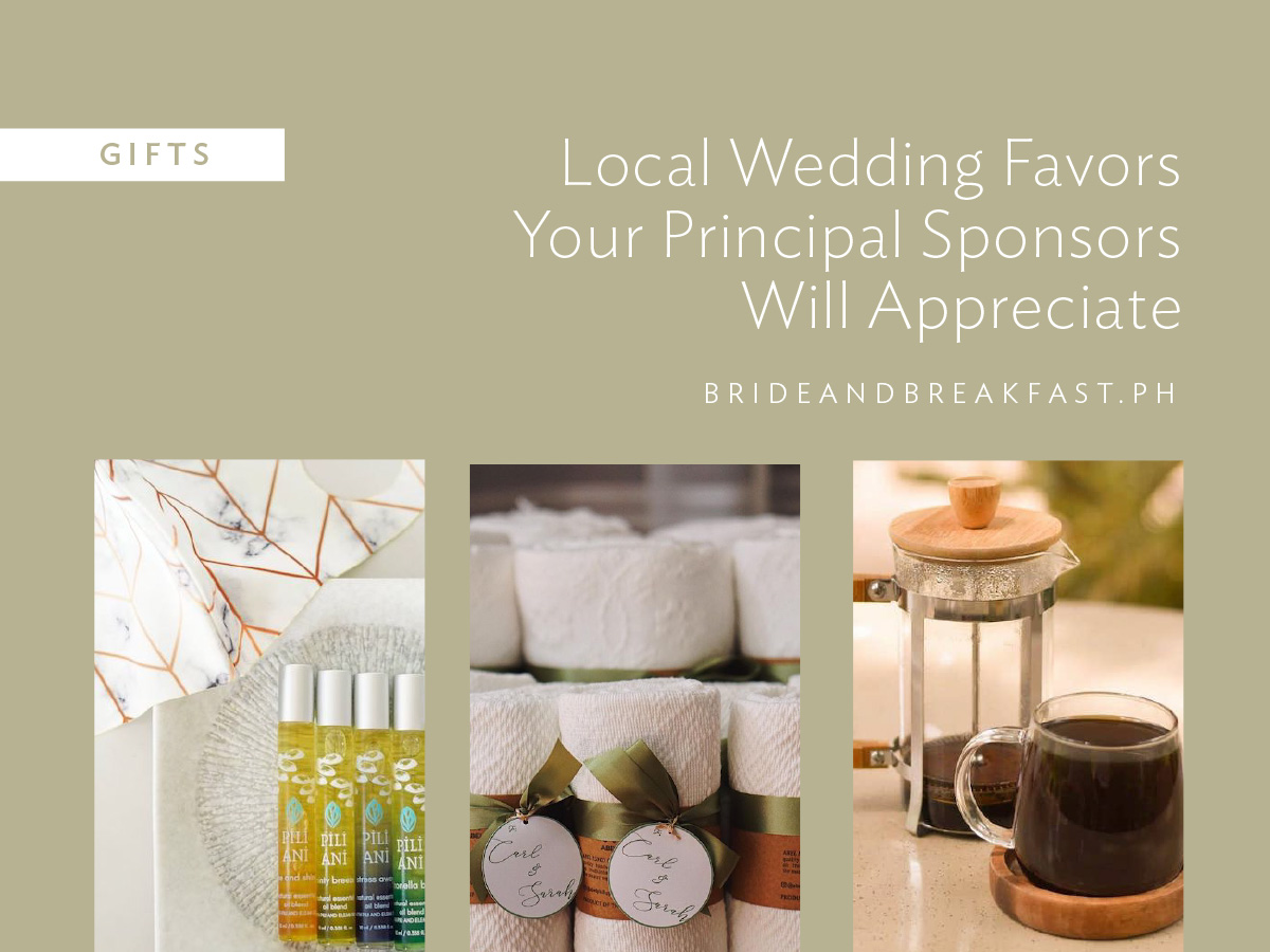 10 Local Wedding Favors Your Principal Sponsors Will Appreciate