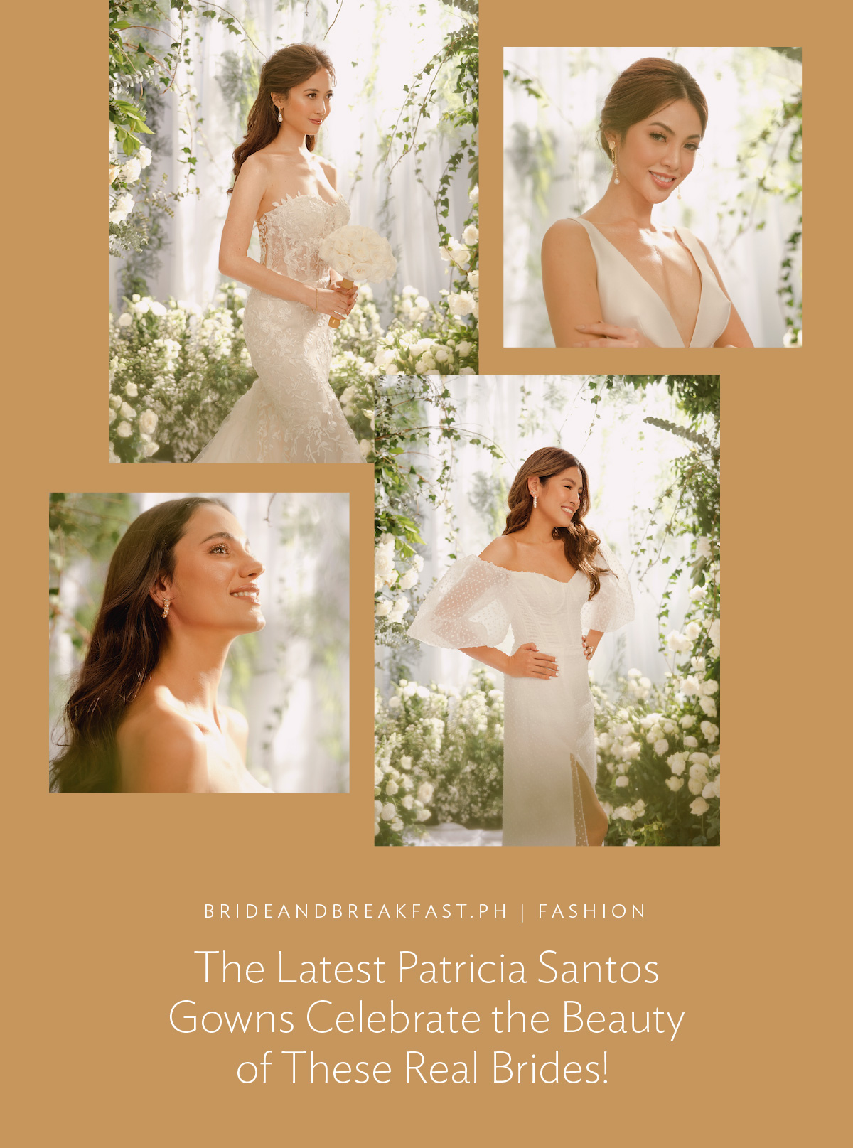 The Latest Patricia Santos Gowns Celebrate the Beauty of These Real Brides!