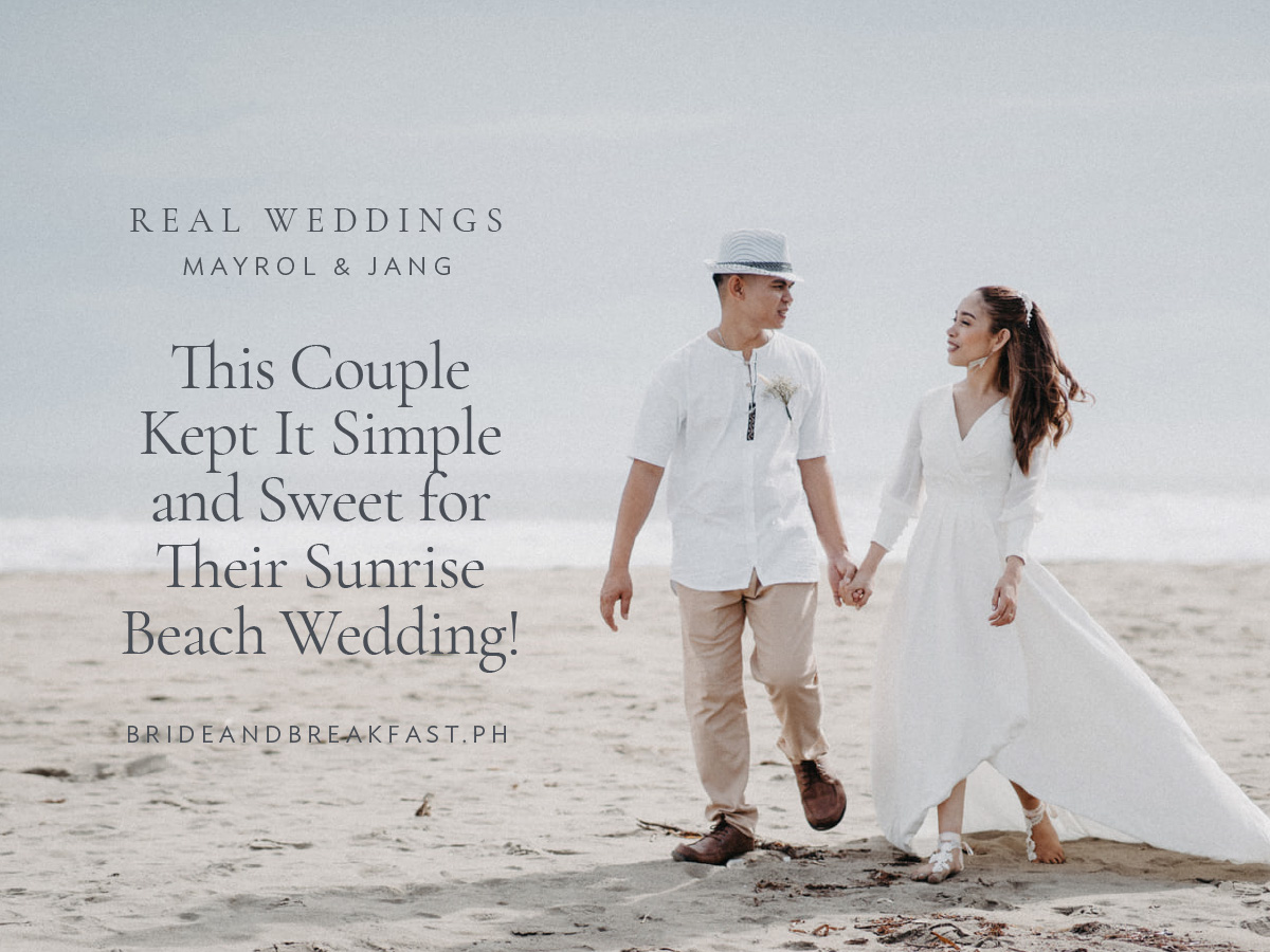 This Couple Kept It Simple and Sweet for Their Sunrise Beach Wedding!