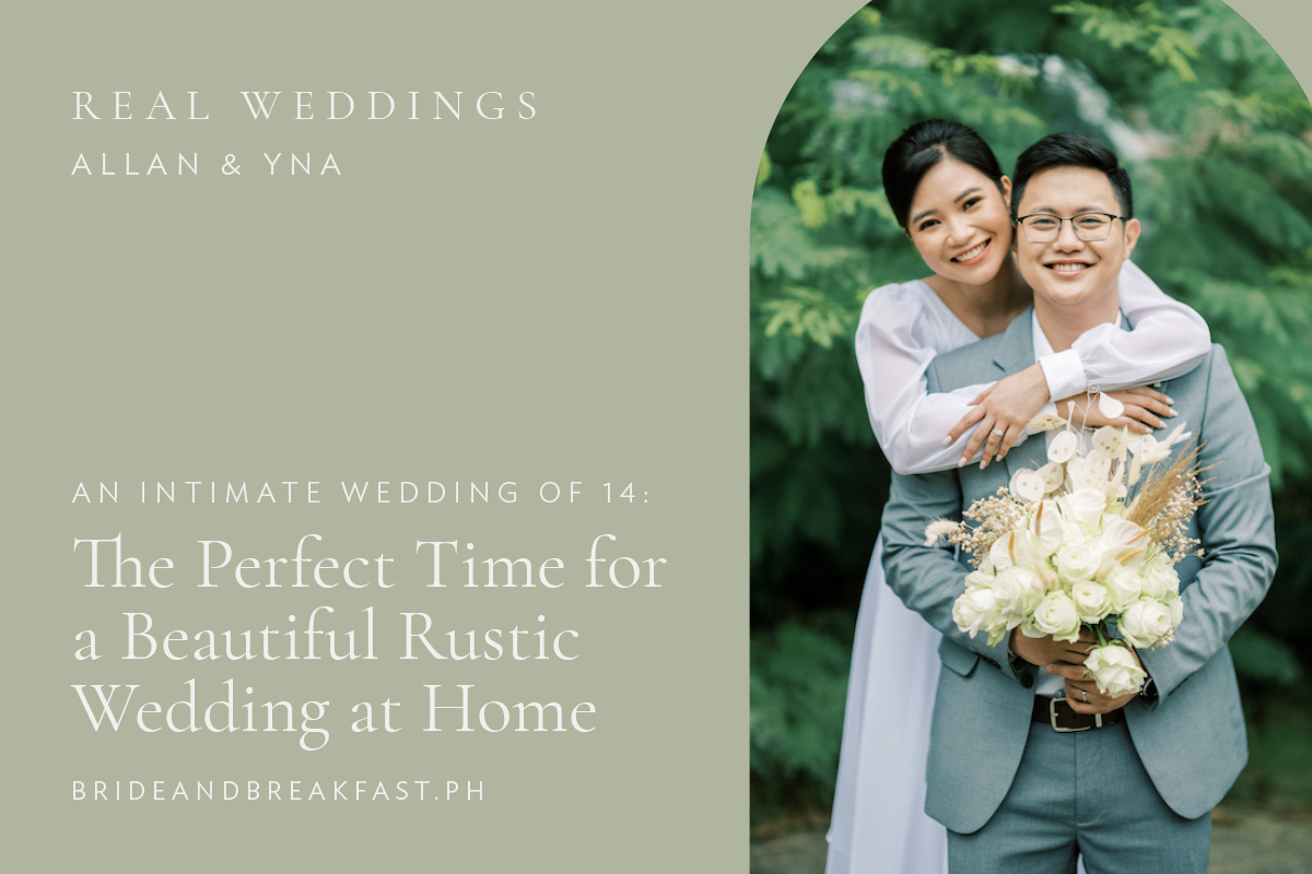 An Intimate Wedding of 14: The Perfect Time for a Beautiful Rustic Wedding at Home