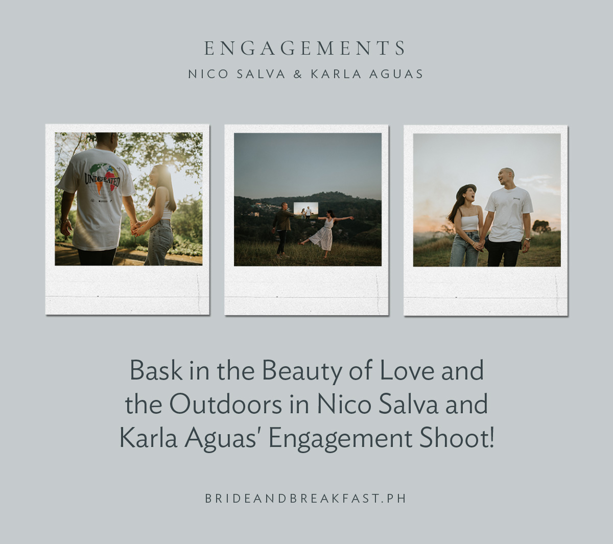 Bask in the Beauty of Love and the Outdoors in Nico Salva and Karla Aguas' Engagement Shoot!