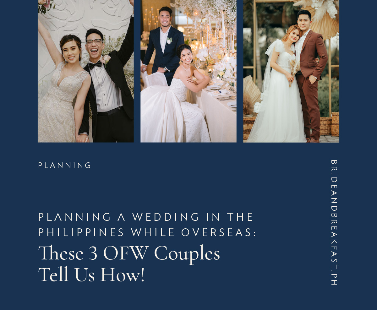Planning a Wedding In the Philippines While Overseas: These 3 OFW Couples Tell Us How!