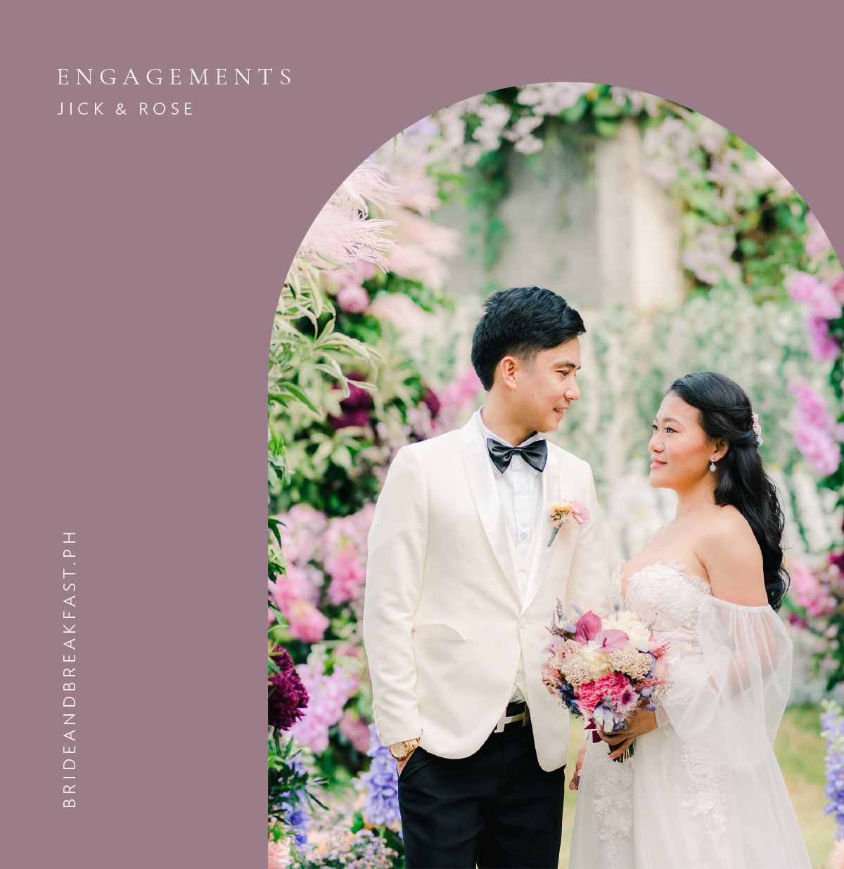 This Couple Painted Their Backyard in Hues of Plum and Purple for Their Intimate Wedding!