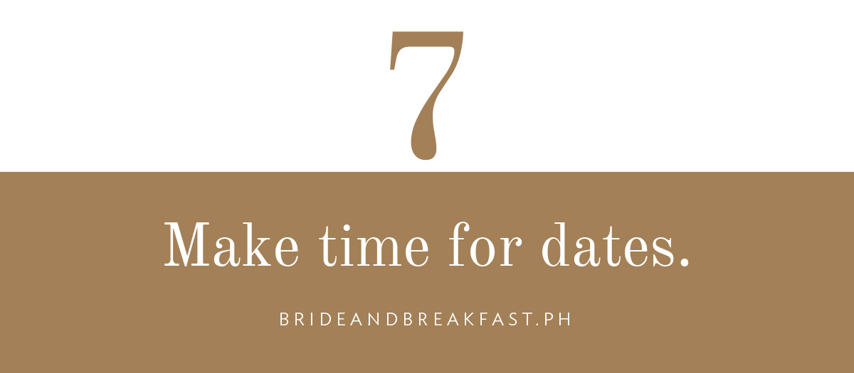 Make time for dates.