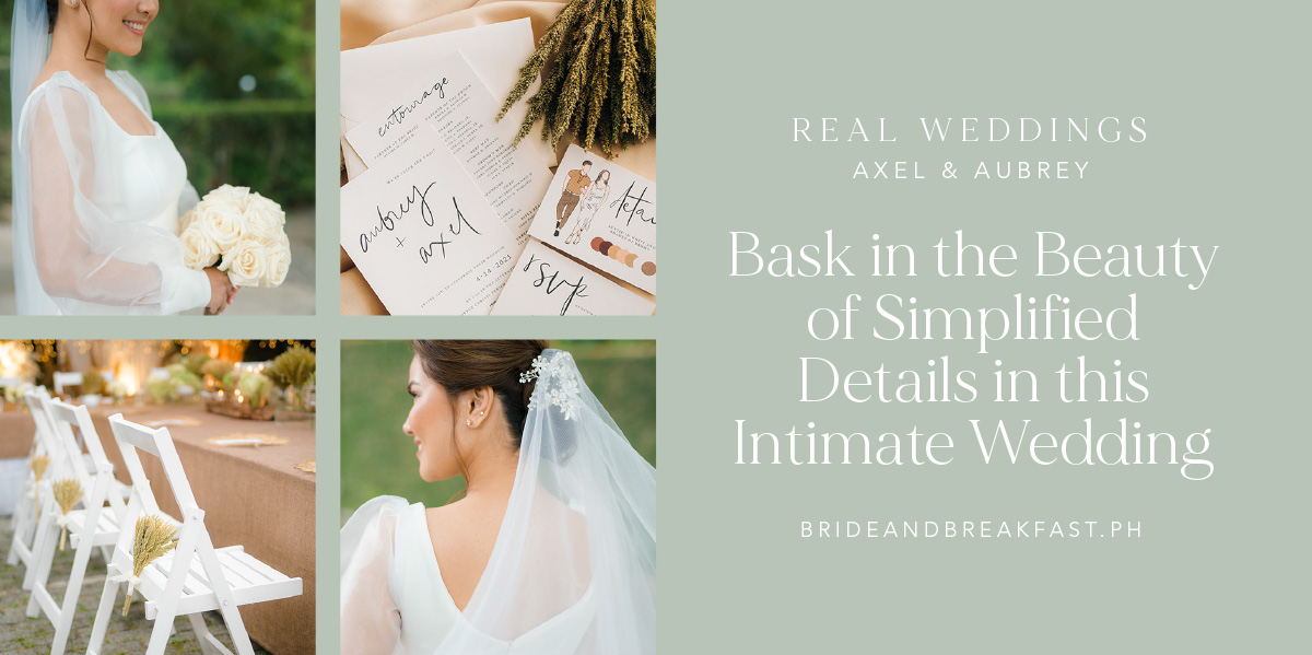 Bask in the Beauty of Simplified Details in this Intimate Wedding