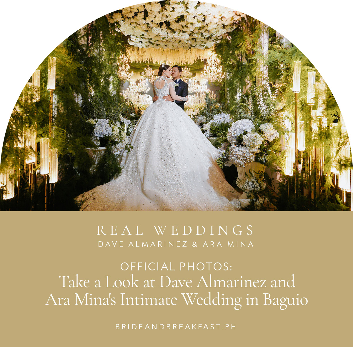 Official Photos: Take a Look at Dave Almarinez and Ara Mina's Intimate Wedding in Baguio