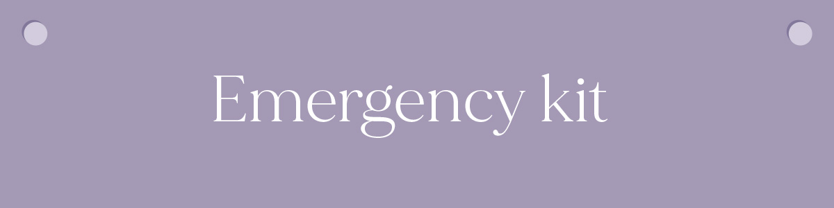 (Layout) ‬1. Emergency kit 