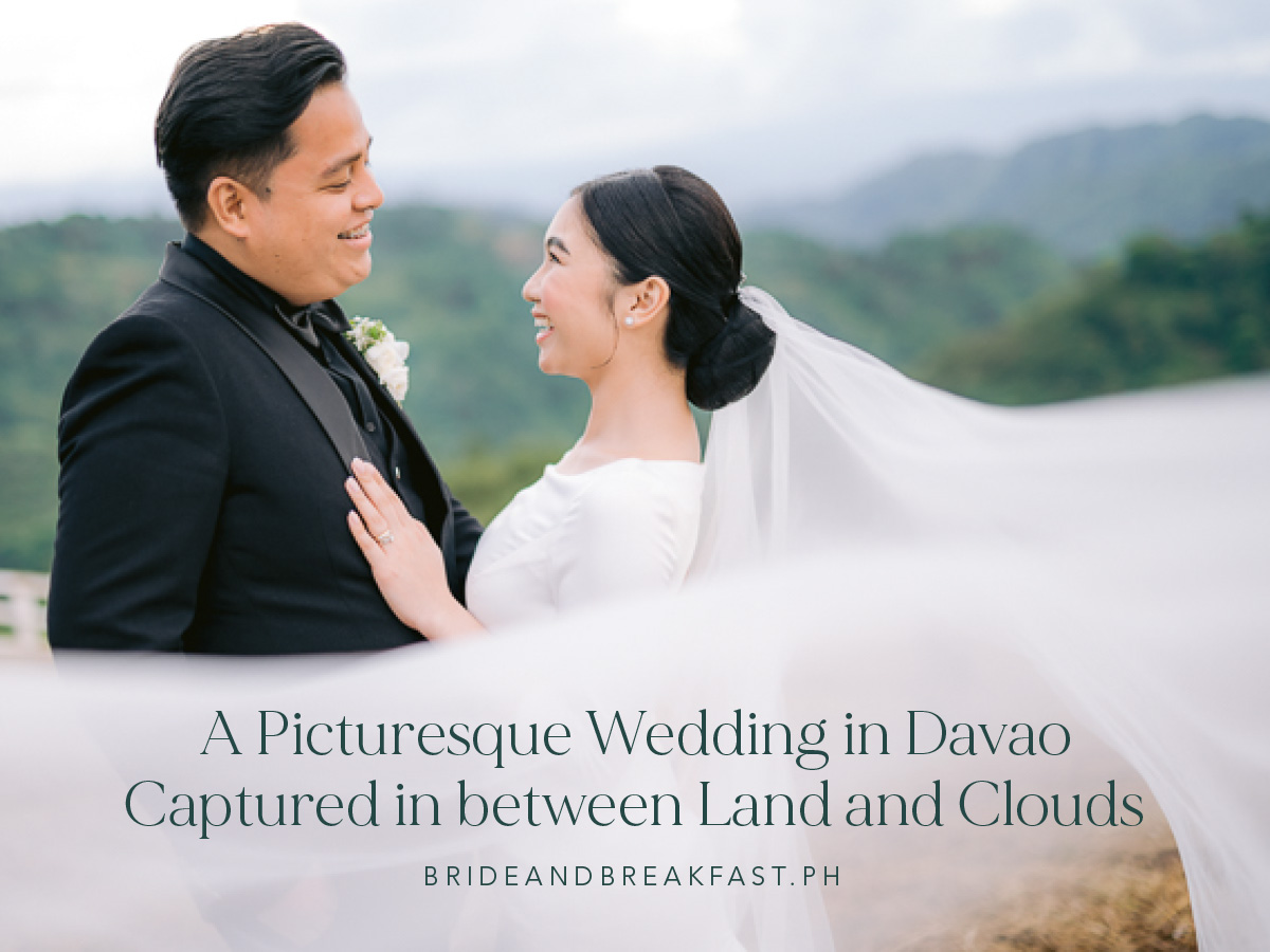 A Picturesque Wedding in Davao Captured in between Land and Clouds