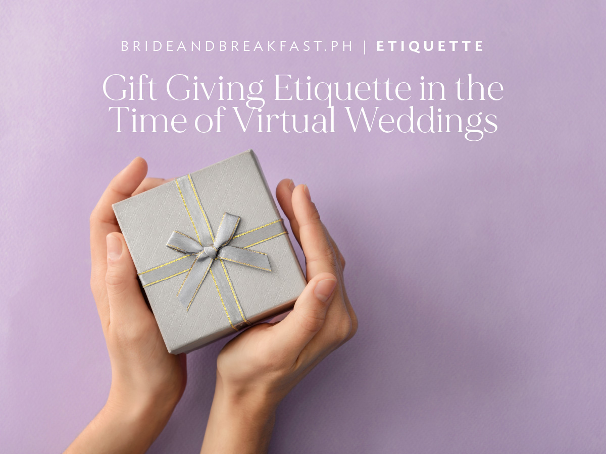 Virtual Wedding Gift Etiquette Philippines Wedding Blog