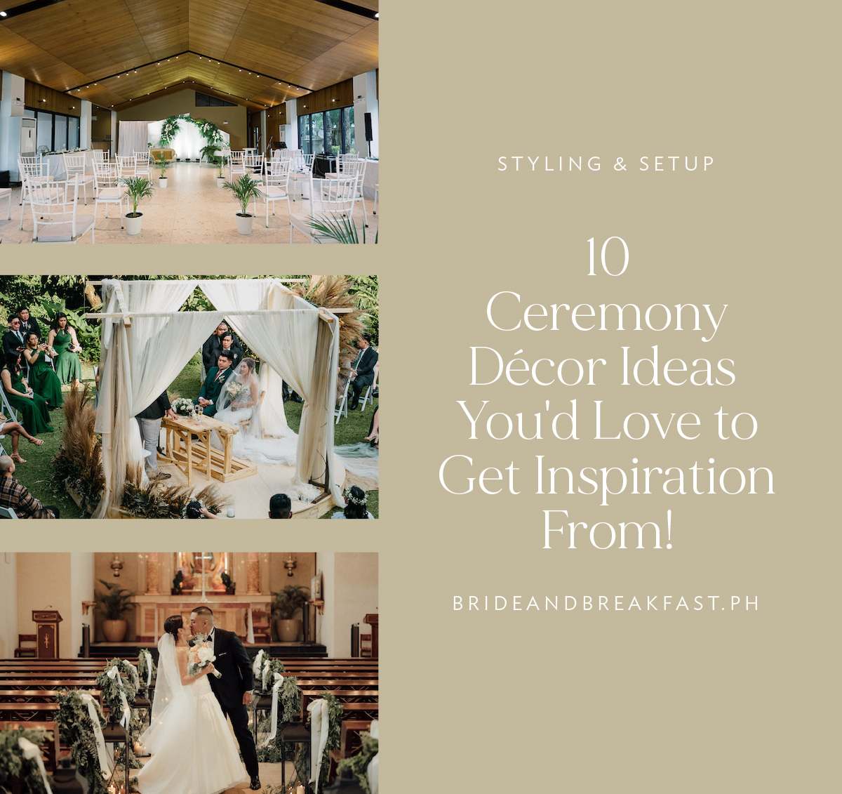 10 Ceremony Décor Ideas You'd Love to Get Inspiration From!